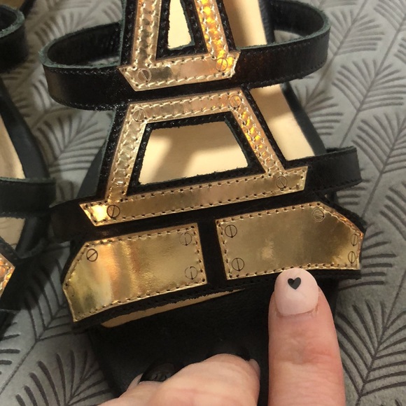 Kate Spade eiffel tower wedge sandals - Picture 7 of 14